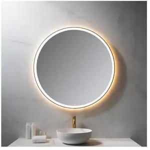 neoro n50 Metal Touch Miroir avec éclairage Ø 100 cm, éclairage sur le...Vendu parreuter