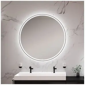 neoro n50 Metal Touch Miroir avec éclairage Ø 120 cm, éclairage sur le...Vendu parreuter