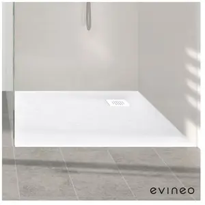 evineo ineo Receveur de douche rectangulaire, BE0515WS, pas cher