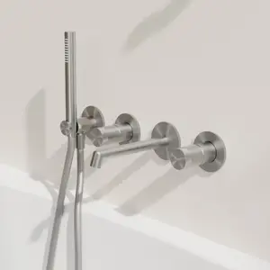 rivea Bahri Mitigeur de baignoire avec bec déverseur et set de douche,... pas cher