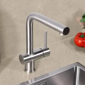 rivea Yara Mitigeur de cuisine en acier inoxydable, pivotant, BE0739BS...