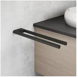 Viverso x elo Porte-serviettes de toilette P: 350 mm, 2 bras, fixe, VE4500MB, pas cher