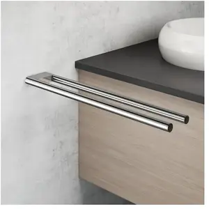 Viverso x elo Porte-serviettes de toilette P: 450 mm, 2 bras, fixe, VE4501CR, pas cher