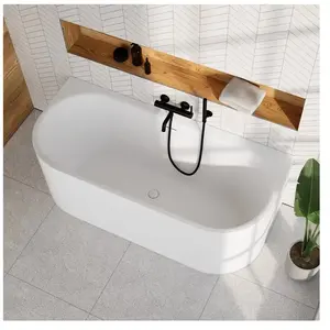 evineo ineo3 Baignoire murale avec trop-plein à fente, L : 170 l : 75 H : 60 cm, BE4088WM,Vendu parreuter