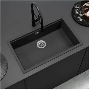 enoova evineo line 150 Évier de cuisine l: 75,6 P: 45,6 cm, LAN100XLBL, pas cher