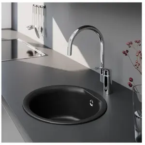 enoova evineo line 300 Évier de cuisine Ø 43,5 cm, EUR100BL,Vendu parreuter