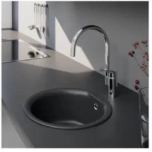 enoova evineo line 300 Évier de cuisine Ø 43,5 cm, EUR100AN,Vendu parreuter