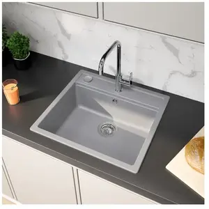 enoova evineo line 250 Évier de cuisine l: 57 P: 51 cm, NEN100GR, pas cher