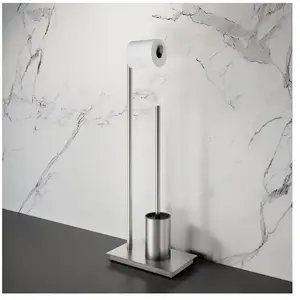 Viverso x match Ensemble porte-papier toilette et brosse WC, VU3102BN,