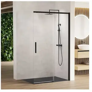 rivea Dia Porte coulissante en 2 parties pour accès d angle, paroi lat... pas cher