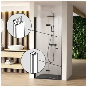rivea Dia Profilé de finition pour portes pivotantes et pliantes en ni...Vendu parreuter
