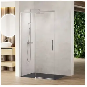 rivea Dia Porte coulissante en 2 parties pour accès d angle, paroi lat... pas cher