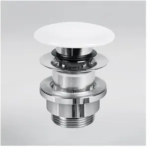 preotec Bonde de vidage obturable avec cache en céramique, PR210CWG,