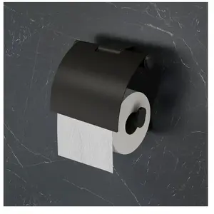 Viverso x one Porte-papier toilette, fermé, avec couvercle, VL2000MB, pas cher