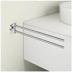 Viverso x sense Porte-serviettes de toilette 2 bras, pivotant, VR4400CR, pas cher