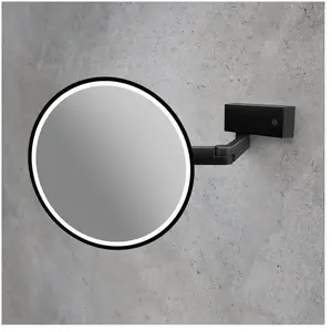Viverso Zoom me Miroir cosmétique à grossissement x 5, intensité lumineuse variable, VM6201MB,