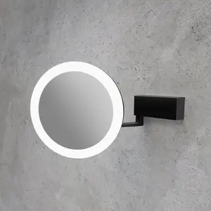 Viverso Zoom me Miroir cosmétique à grossissement x 5, éclairage à tem...