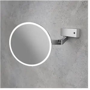 Viverso Zoom me Miroir cosmétique à grossissement x 5, éclairage à température de couleur réglable, VM6001CR,