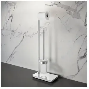 Viverso x match Ensemble porte-papier toilette et brosse WC, VU3100CR,