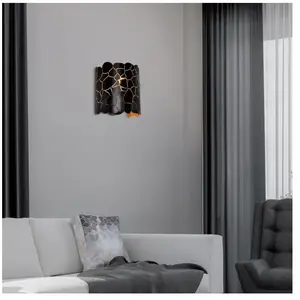 Ecolumeo PAKARU Applique murale E27, BEL02851BM4D, pas cher