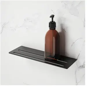 Viverso x match flat Tablette de douche l: 300 H: 3 P : 100 mm, VU6001MB, pas cher