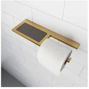 Viverso x add Porte-papier toilette avec tablette, ouvert et fixe, VA2202BG, pas cher
