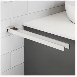 Viverso x add Porte-serviettes de toilette l: 45 H: 25 P: 430 mm, 2 bras, pivotant, VA4300BN, pas cher