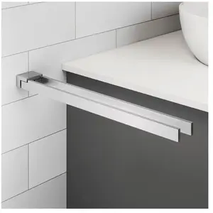 Viverso x add Porte-serviettes de toilette l: 45 H: 25 P: 430 mm, 2 bras, pivotant, VA4300CR,