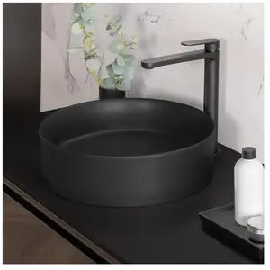 neoro n40 Vasque à poser Ø 39,5 H: 11,5 cm, surface facile à entretenir, BN0943BM, pas cher
