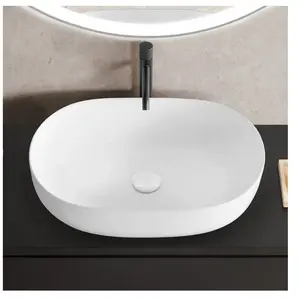 evineo ineo3 Vasque à poser l: 60 H: 13,5 P: 41,5 cm, surface facile à entretenir, BE0929WM,