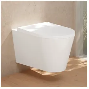 evineo ineo6 Cuvette suspendue à fond creux, sans bride, BE0947WH,Vendu parreuter