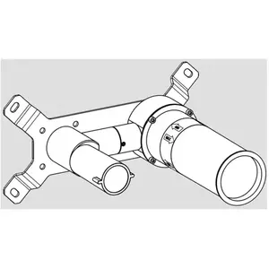 neoro Corps d’encastrement pour mitigeur de lavabo en acier inoxydable, BN0707XX,
