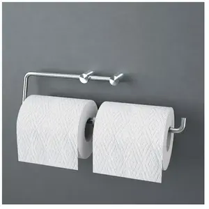 Viverso x steel Porte-papier toilette double, ouvert et mobile, VX2102BS, pas cher