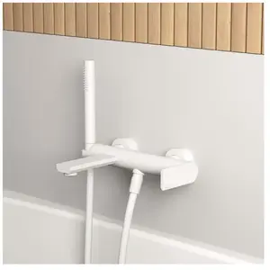 rivea Dia Mitigeur monocommande de baignoire avec set de douche, BR2066MW, pas cher