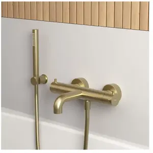 rivea Dia Mitigeur thermostatique de baignoire avec set de douche, BR2...