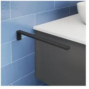 Viverso x evolution Porte-serviettes de toilette P: 327 mm, 1 bras, fixe, VS4300MB, pas cher