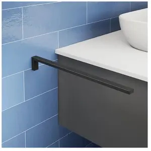 Viverso x evolution Porte-serviettes de toilette P: 427 mm, 1 bras, fixe, VS4301MB, pas cher