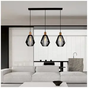 Ecolumeo TAIMANA Suspension E27 à 3 sources lumineuses, BEL03031BM4D, pas cher