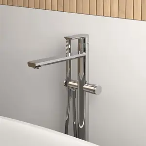 rivea Dia Mitigeur de baignoire au sol avec douchette, BR2065PC,