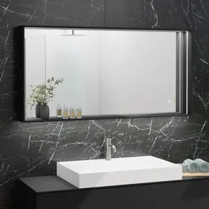 neoro n50 shelf Miroir éclairé l: 140 cm, BN0840BM, pas cher