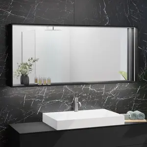 neoro n50 shelf Miroir éclairé l: 160 cm, BN0841BM, pas cher