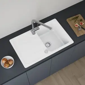 evineo line 100 Évier de cuisine avec surface de dépose latérale l: 78...