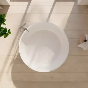rivea Maila Baignoire ronde en îlot Ø 135 H: 57 cm, BR0917WH,Vendu parreuter