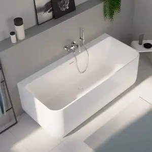 evineo ineo7 Baignoire semi-îlot L: 175 l: 80 H: 60 cm, BE0749WH,Vendu parreuter
