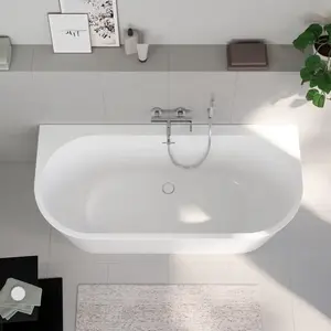 evineo ineo5 Baignoire semi-îlot L: 170 l: 80 H: 60 cm, BE0746WH,Vendu parreuter