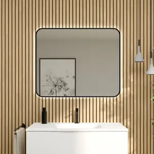 rivea Dia Miroir éclairé l: 100 H: 80 cm, avec effet Sunrise et cadre ...
