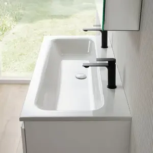 rivea Dia Plan vasque ultra plat l: 141 H: 14,2 P: 51,5 cm, BR0127WH,