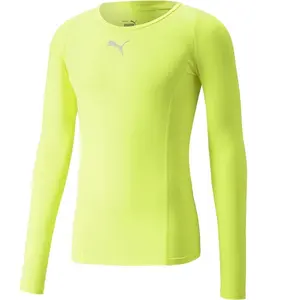Puma Sous maillot manches longues Liga jaune XL pas cher