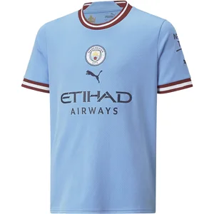 PUMA Manchester City Maillot Domicile Enfants 2022/23 Saison - Team Light Blue - Taille: 116 pas cher