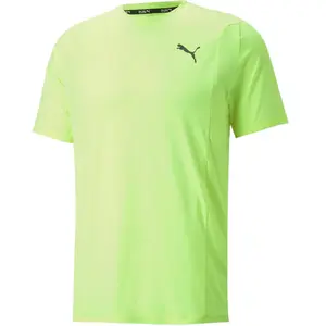 Puma Cloudspun T-Shirt Maillot De Course Hommes - Vert Fluo, Taille L pas cher